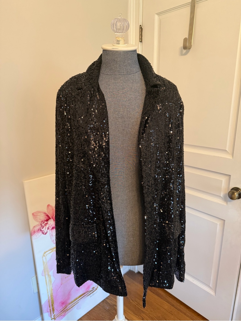 Black Sequin Steve Madden Blazer NWT